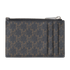 Celine Zipped Card Holder, £120, Accessories, Black/Brown, Canvas, Back view